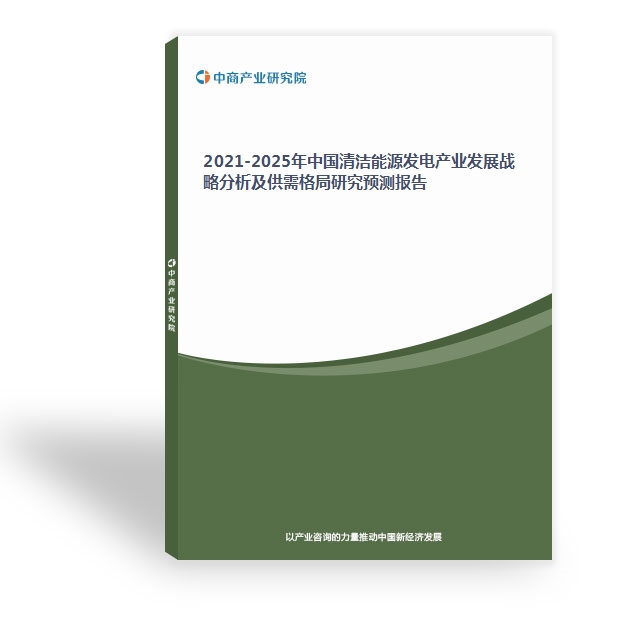 2021-2025年中國清潔能源發電產業發展戰略分析及供需格局研究預測報告