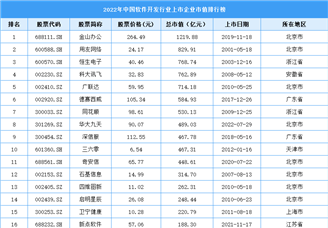 2022年中国软件开发行业上市企业市值排行榜（附榜单）