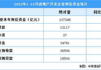 2023年1-10月全国房地产开发投资同比下降9.3%（附图表）